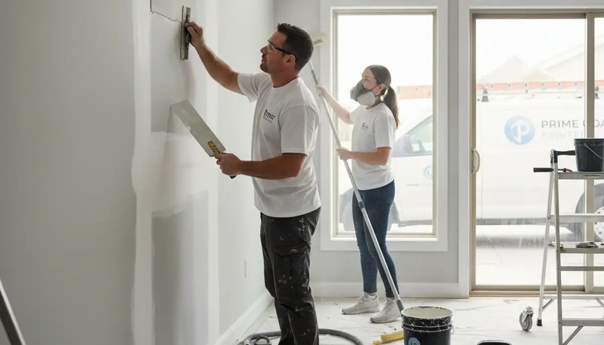 Professional drywall repair and wall painting in Las Vegas, NV home by expert local painters