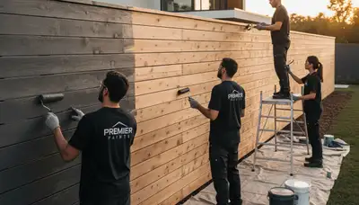Professional fence painting with UV-resistant coatings in Las Vegas, NV desert sunlight