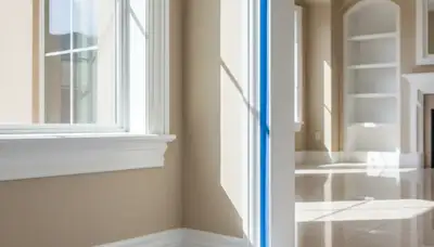 Professional interior trim painting with crisp lines and detail in a Las Vegas, NV modern home