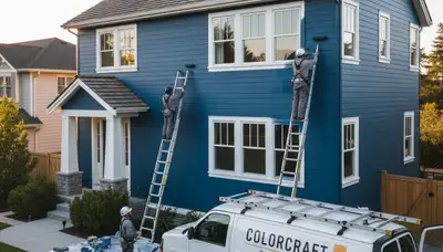 Professional siding painting in Las Vegas NV with UV-resistant coatings for lasting curb appeal